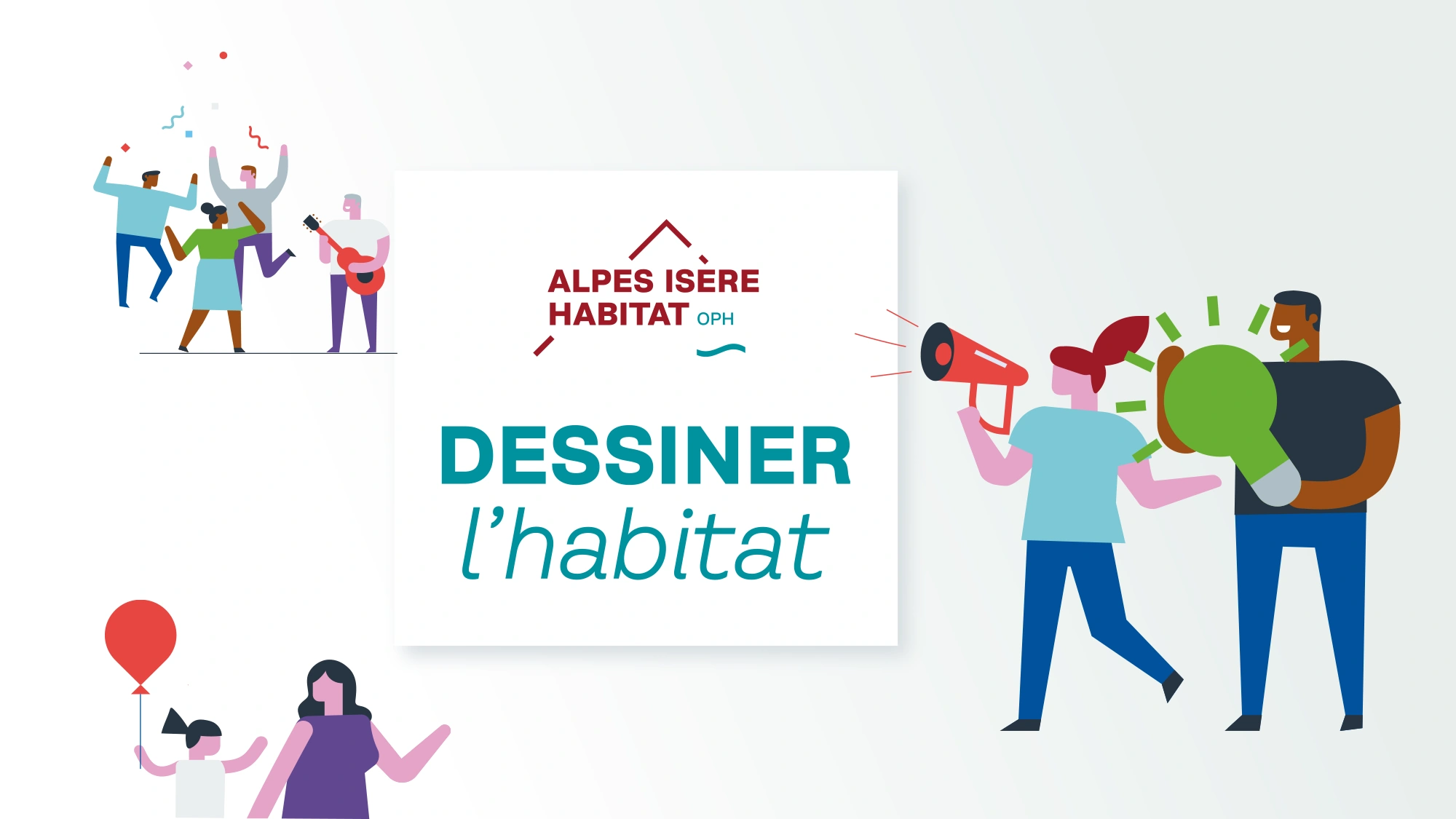 Conception d'un motion design : Alpes Isère Habitat-voeux 2024